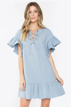Astin Ruffle Shift Dress