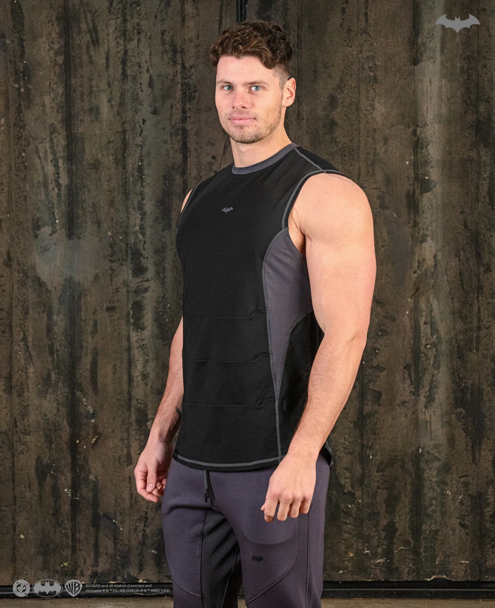 BATMAN Performance Tank Top - Arkham Black
