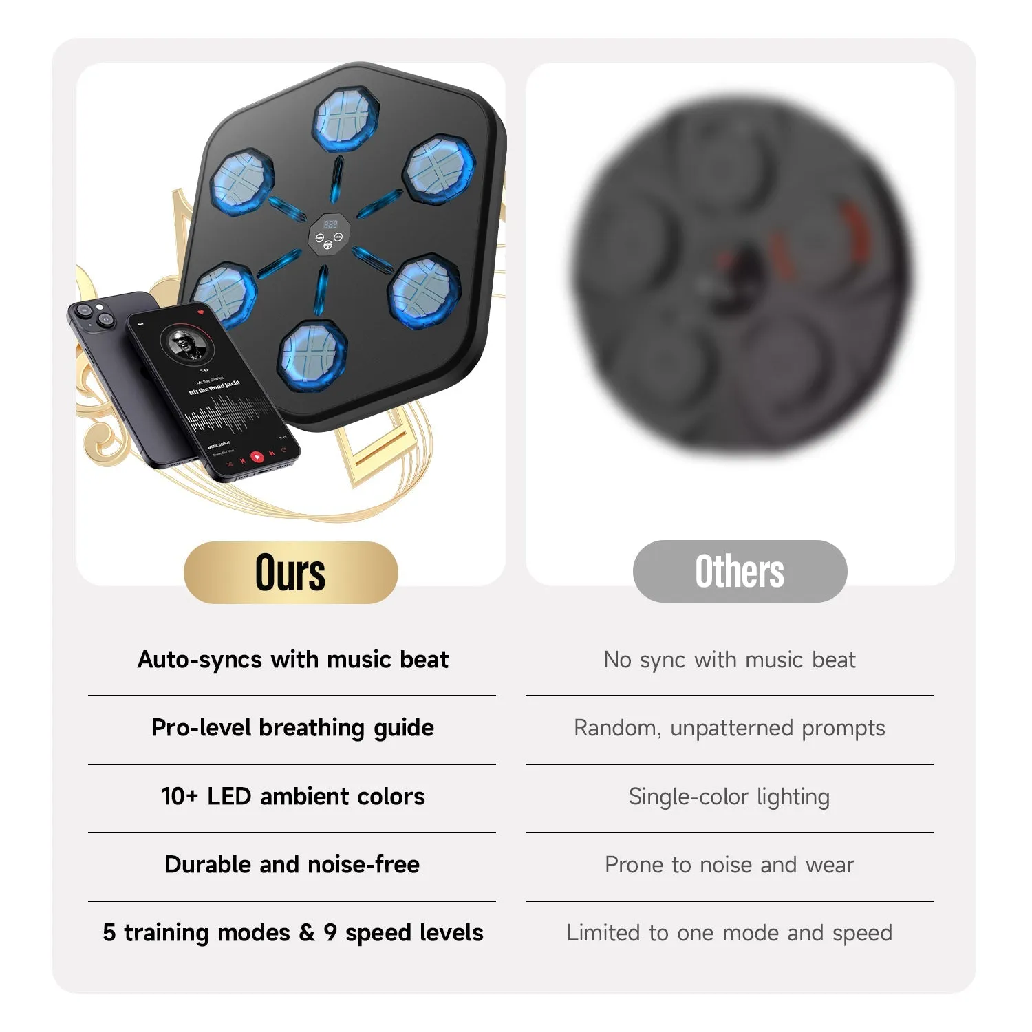 BeatForce Training Machine with Boxing Gloves