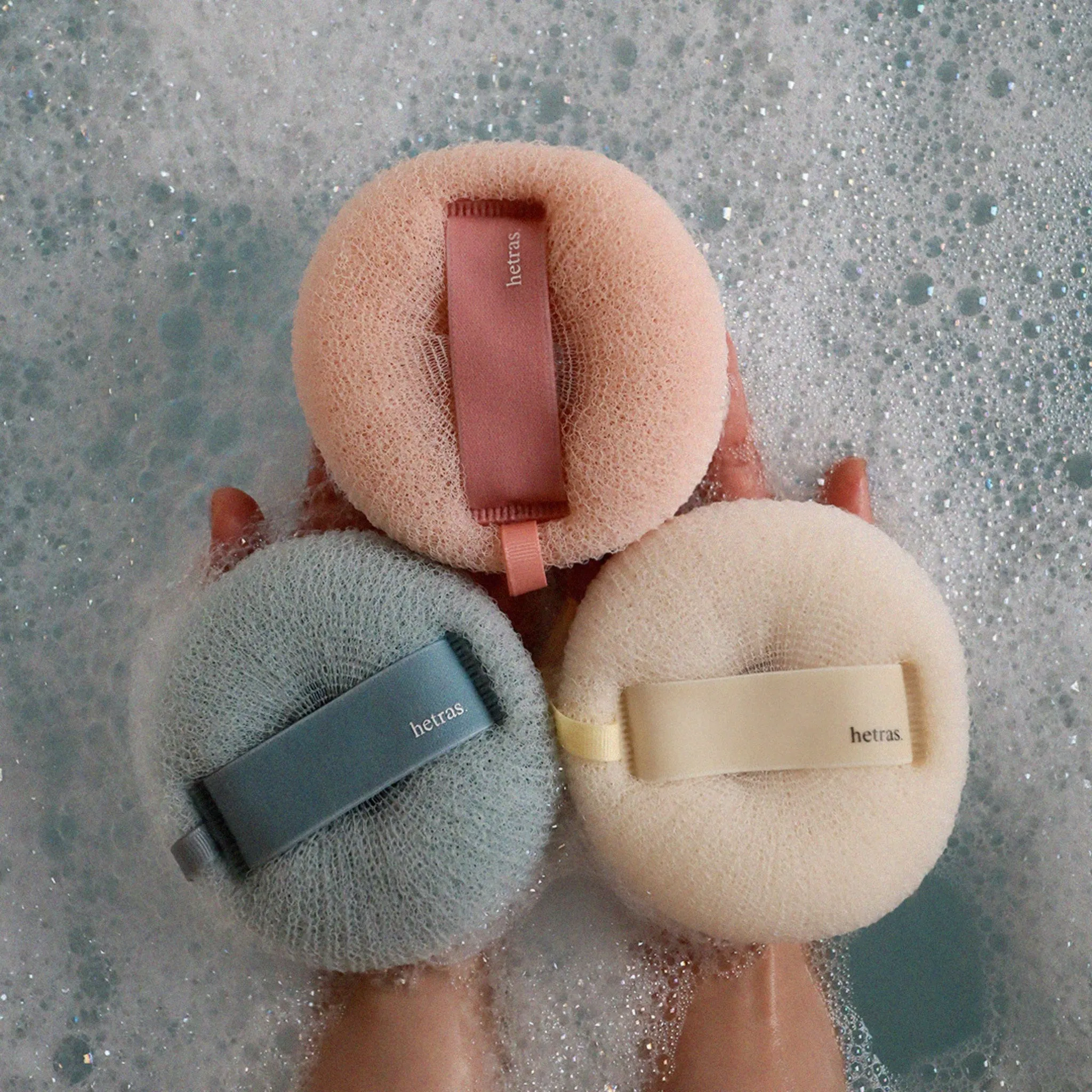 Hetrass New Deep Clean Shower Ball 4-Piece Set, Cream   Pi... - 🏆 #7 - Home Décor - Best of December