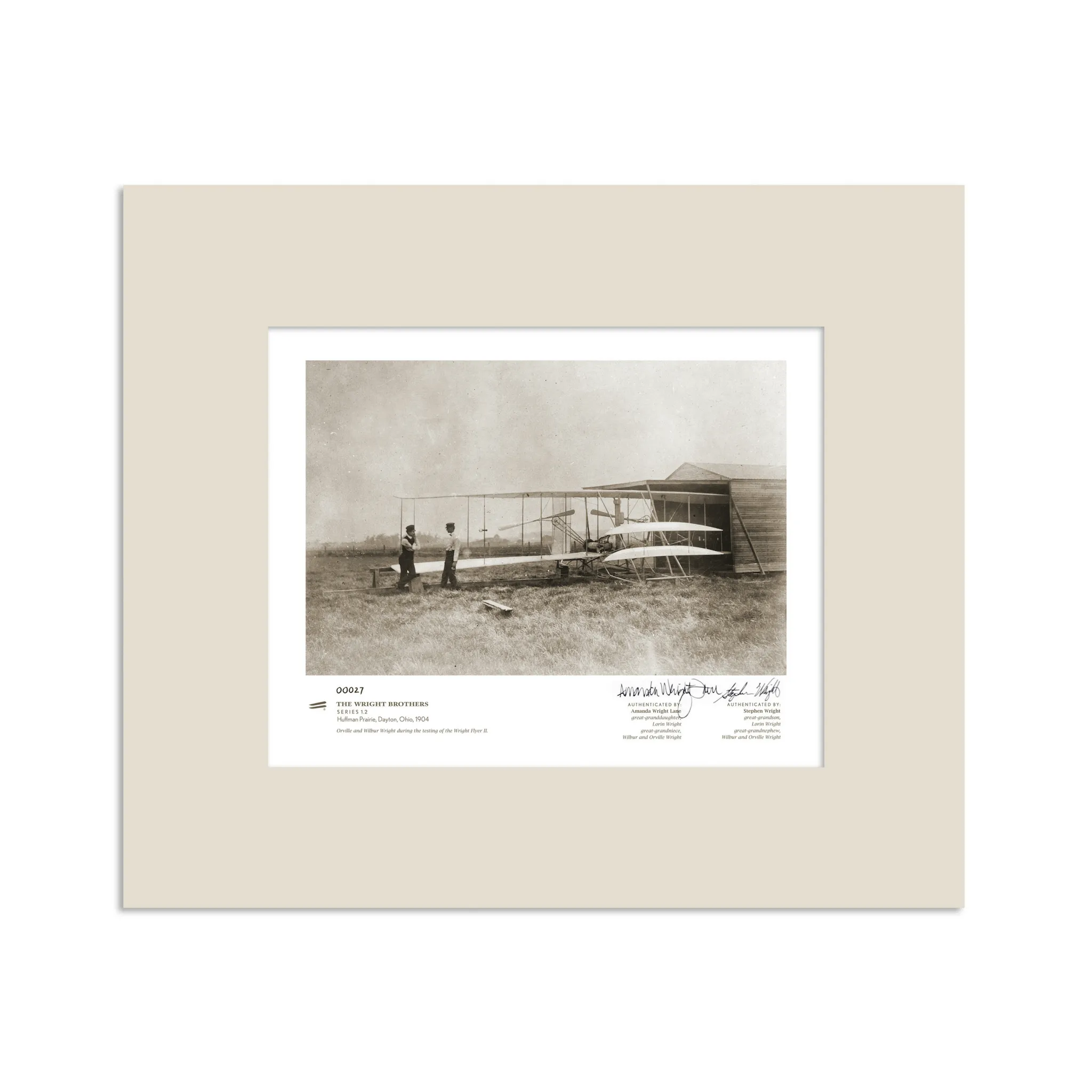 Huffman Prairie Series 1.2 | signed & matted Gicle print