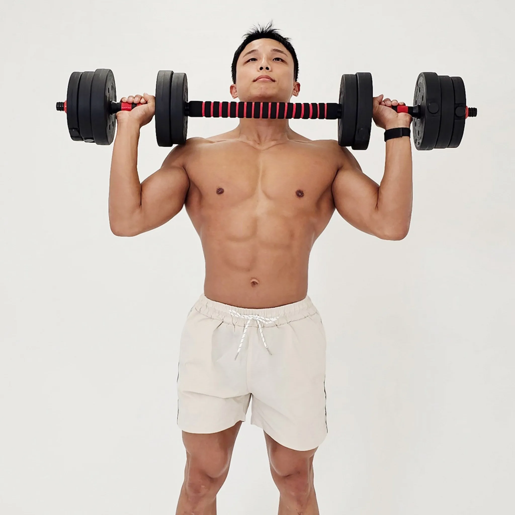 Igo Well Premium Adjustable Dumbbell Barbell Set, 20kg, 1 Set - Shoulders - 🏆 #10 - Sports/Outdoor - Best of December