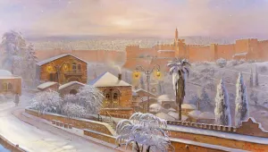 Jerusalem wears white