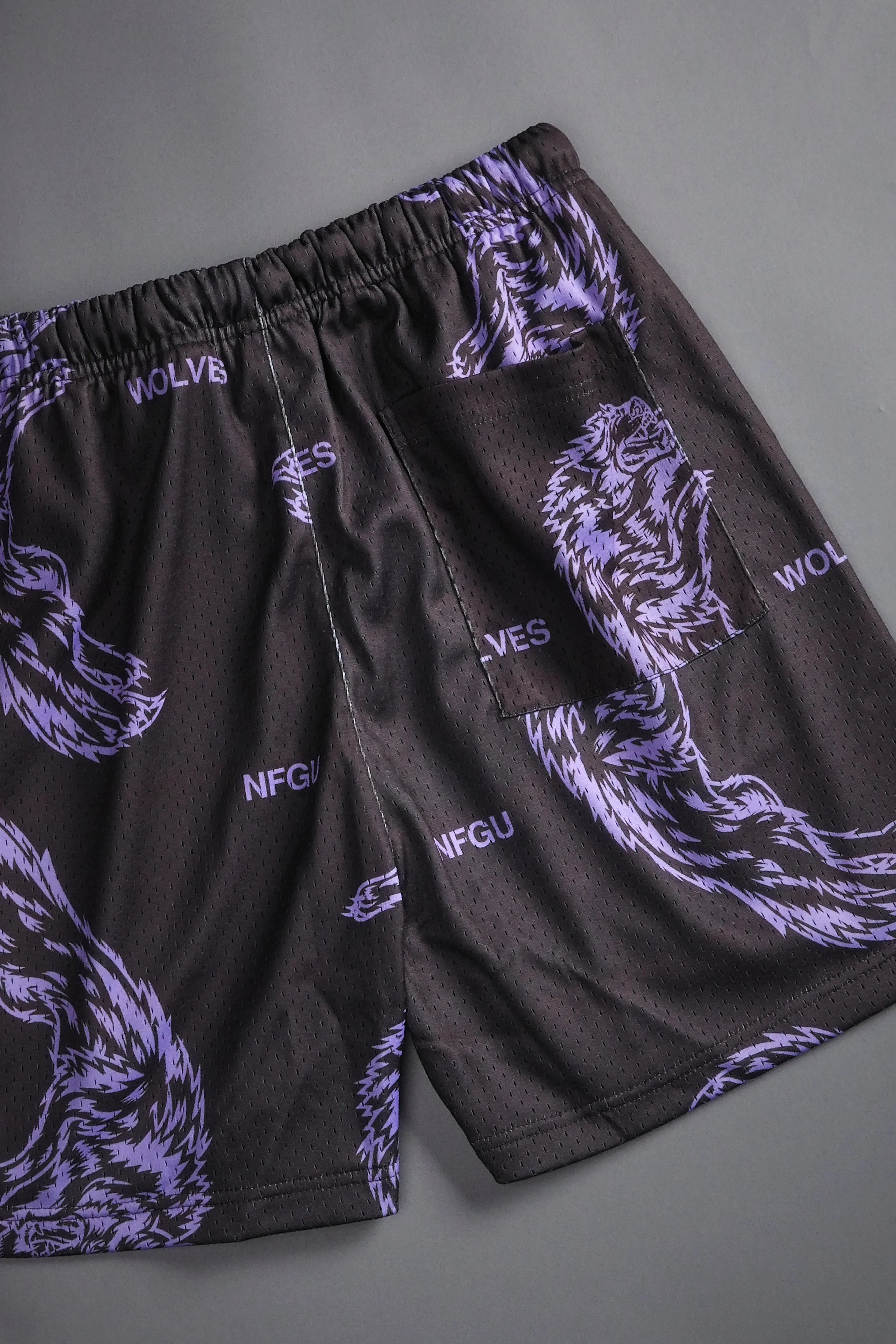 Leap Of Faith Mesh Shorts in Wolf Gray