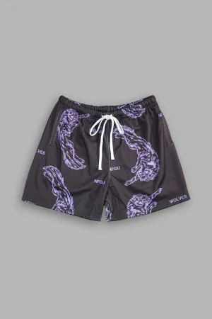 Leap Of Faith Mesh Shorts in Wolf Gray