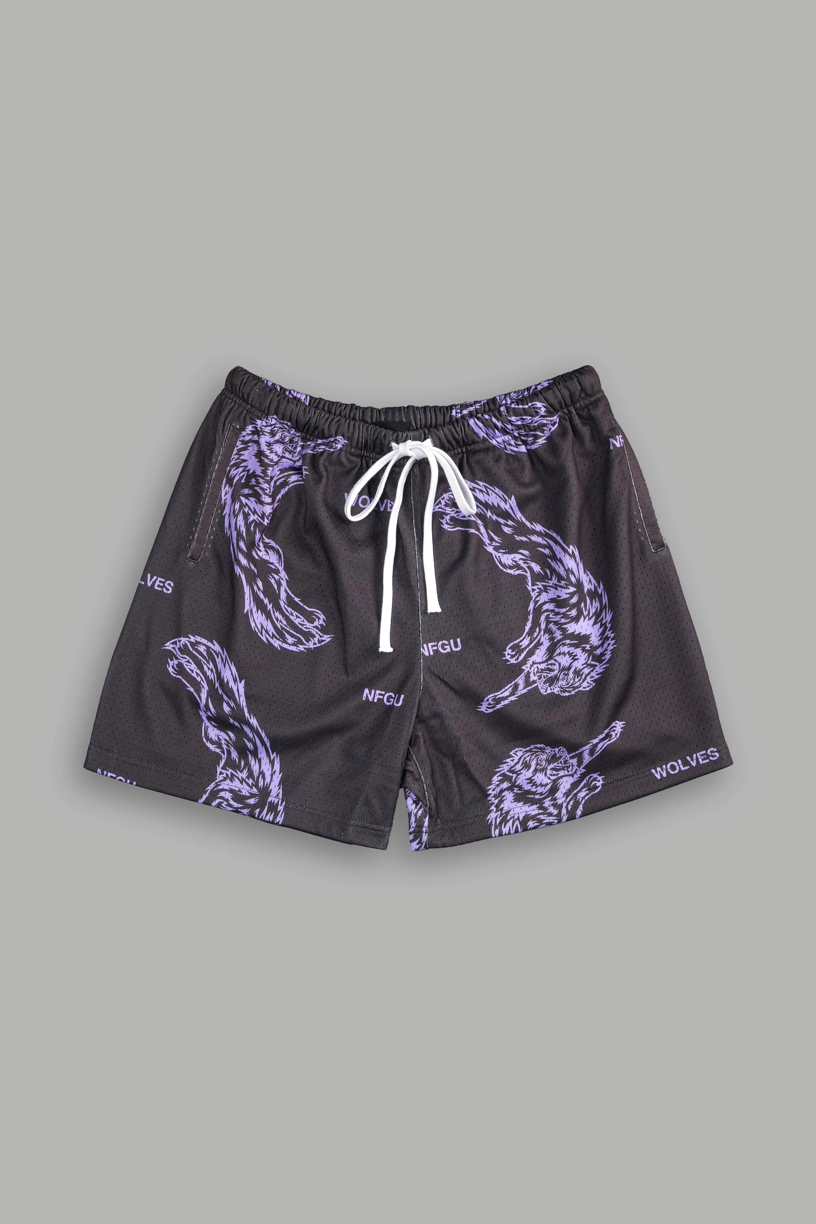 Leap Of Faith Mesh Shorts in Wolf Gray