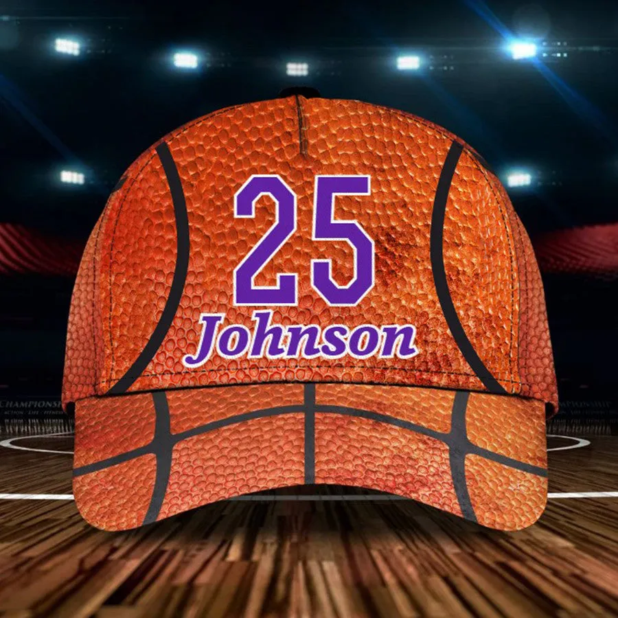 Personalized Basketball Cap, Basketball Coach Cap, Basketball Hat for Him, Basketball Son Gift Birthday