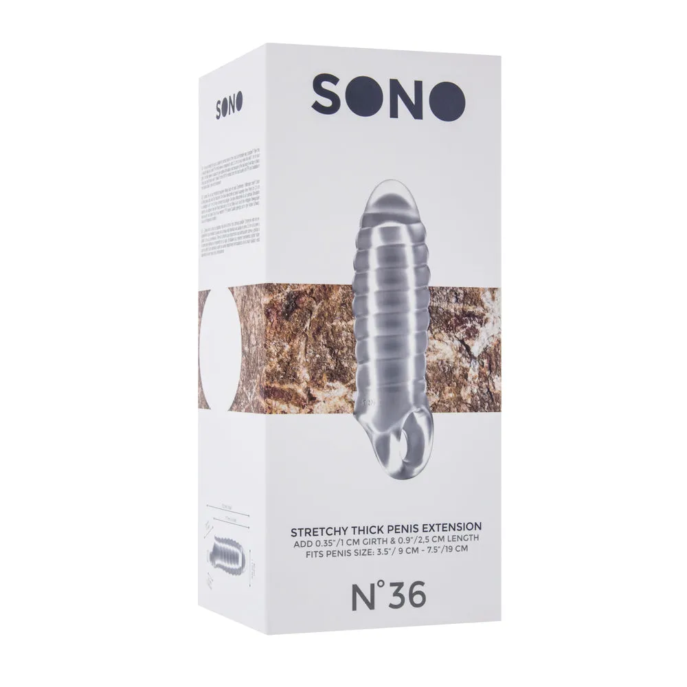 Sono No. 36 Stretchy Thick Penis Extension Transparent