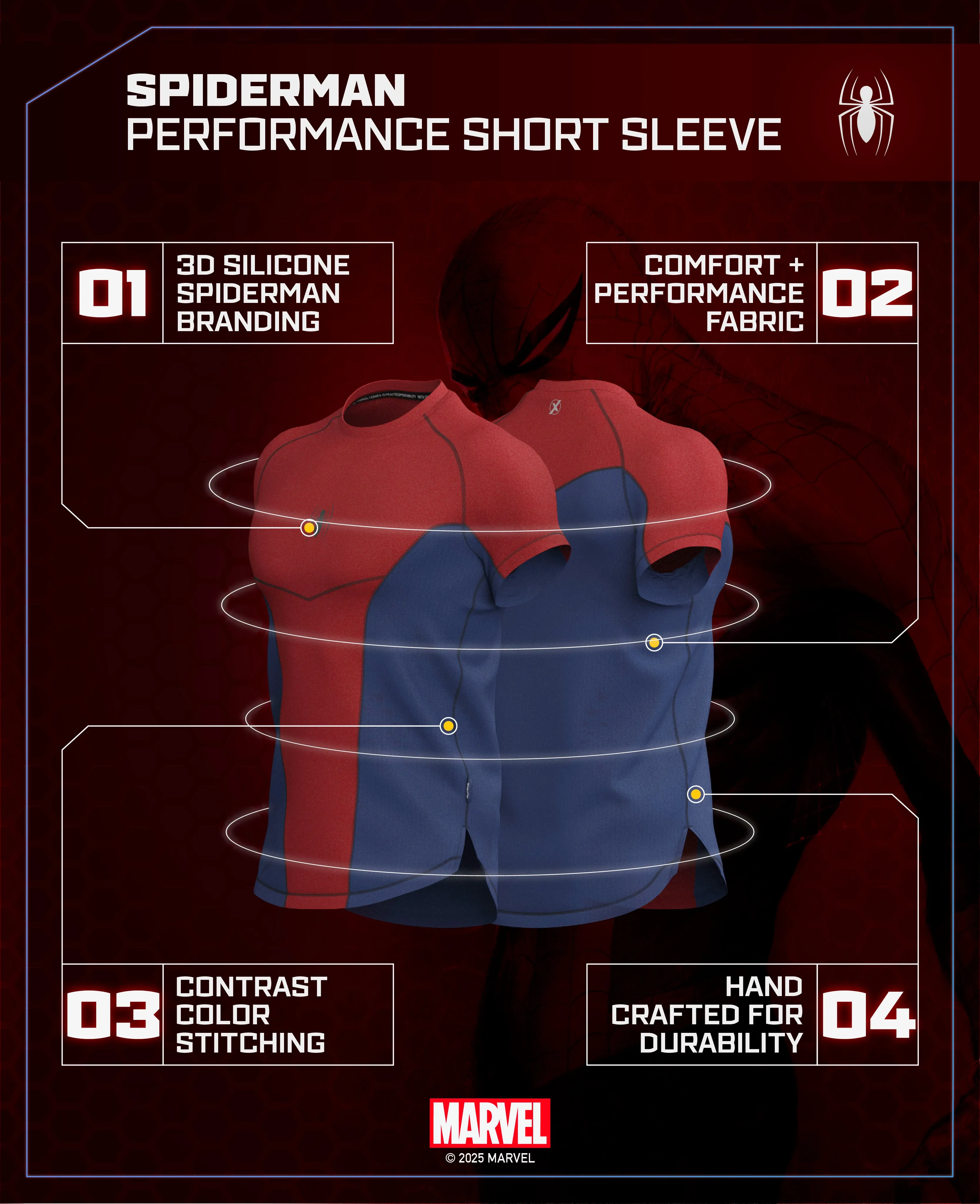 SPIDER-MAN Performance Short Sleeve